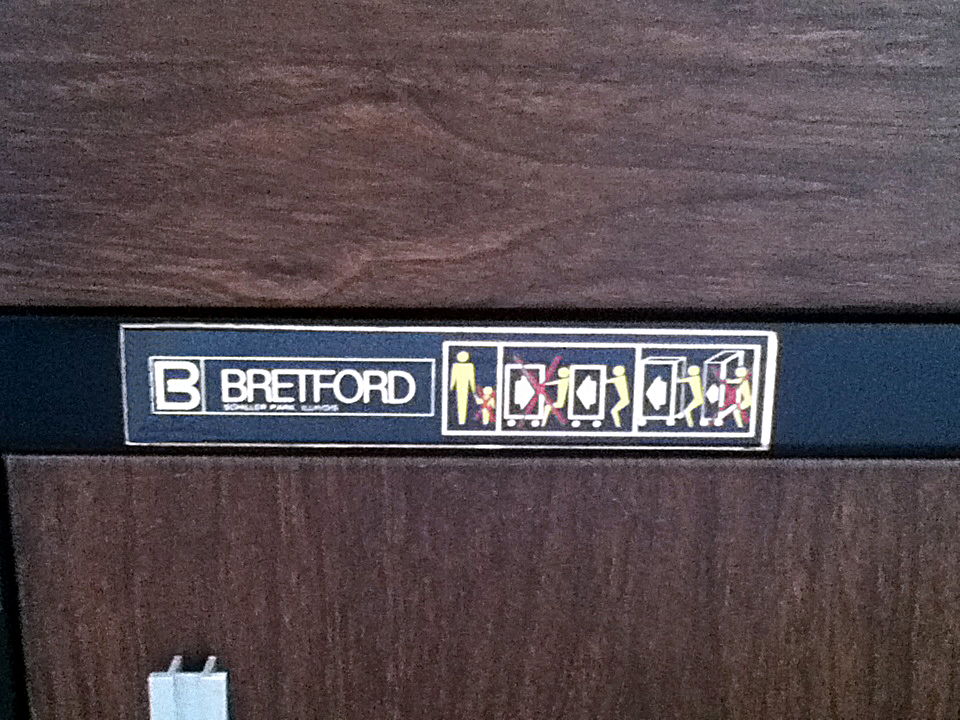 Bretford Rear Label